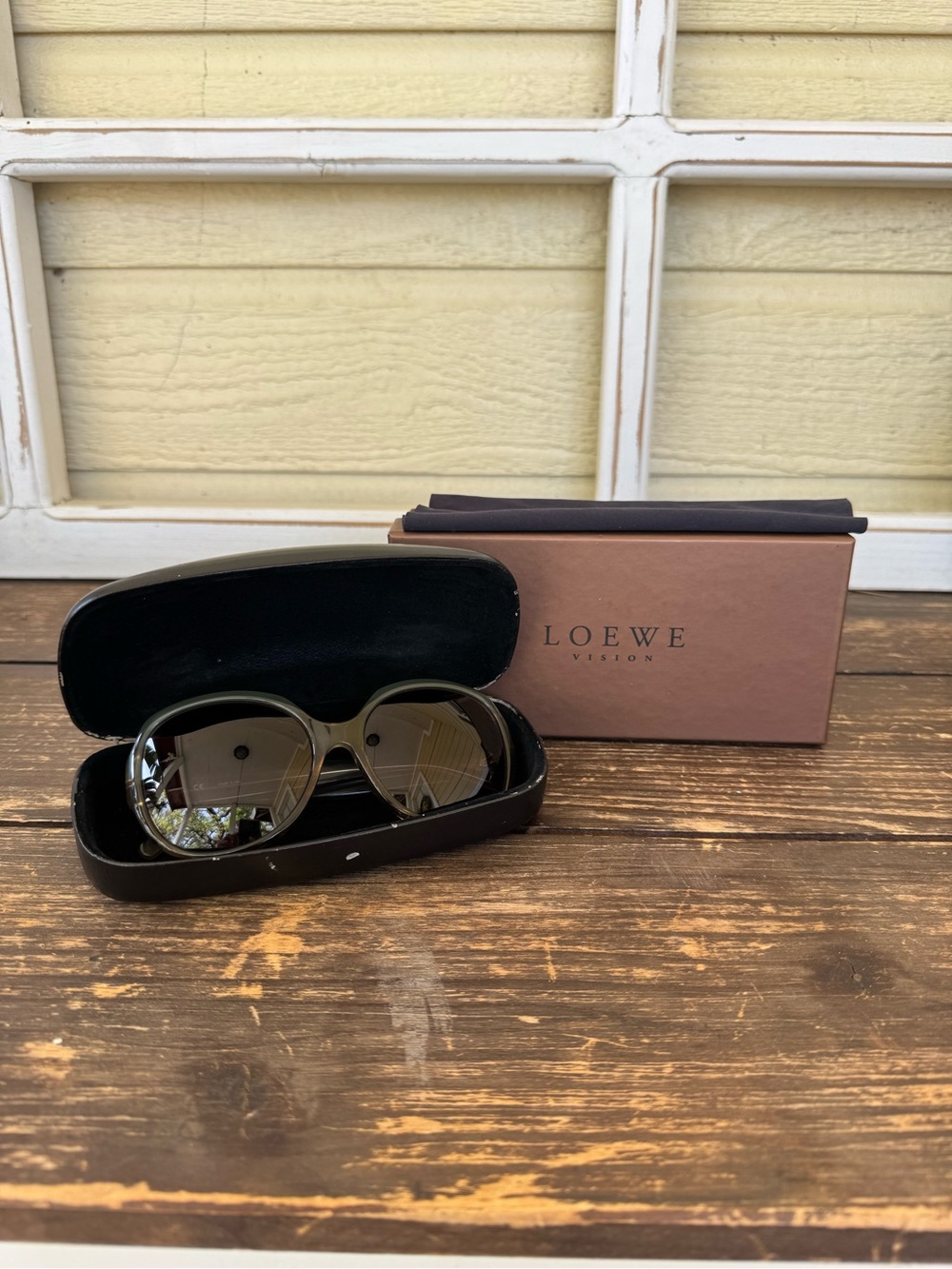 Loewe Women's Grey & Brown Round Sunglasses with brown Lenses